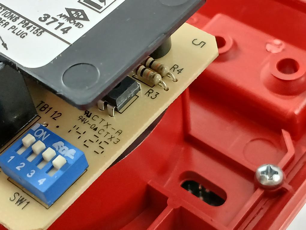 Wheelock Mt-241575W Red Multi-tone Horn Strobe Fire Alarm 24 Vdc