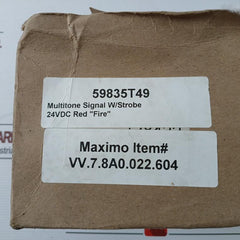 Wheelock Mt-241575W Red Multi-tone Horn Strobe Fire Alarm 24 Vdc