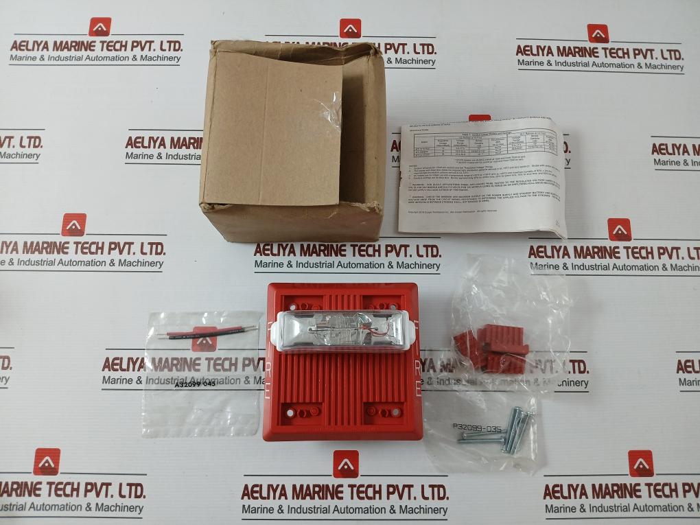 Wheelock Mt-241575W Red Multi-tone Horn Strobe Fire Alarm 24 Vdc