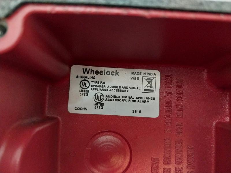 Wheelock Wbb-r Weatherproof Back Box For Mounting Horn Strobe 102959