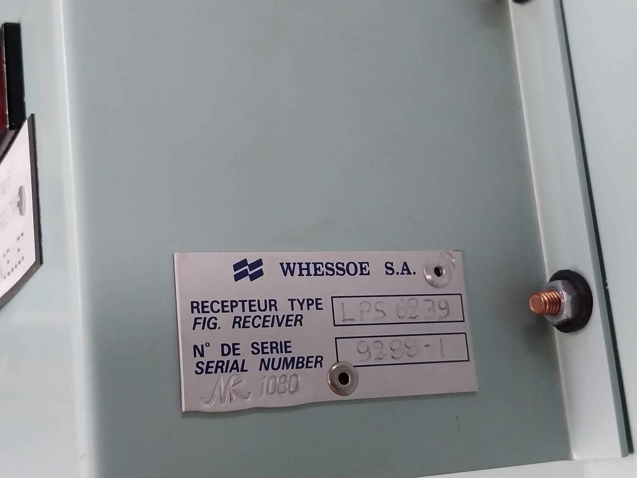 Whessoe 01761-12-2100 Cargo Tank Float Gauge Plc W/ Cabinet Rev A 100-240v Ac