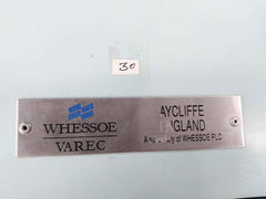 Whessoe 01761-12-2100 Cargo Tank Float Gauge Plc W/ Cabinet Rev A 100-240v Ac