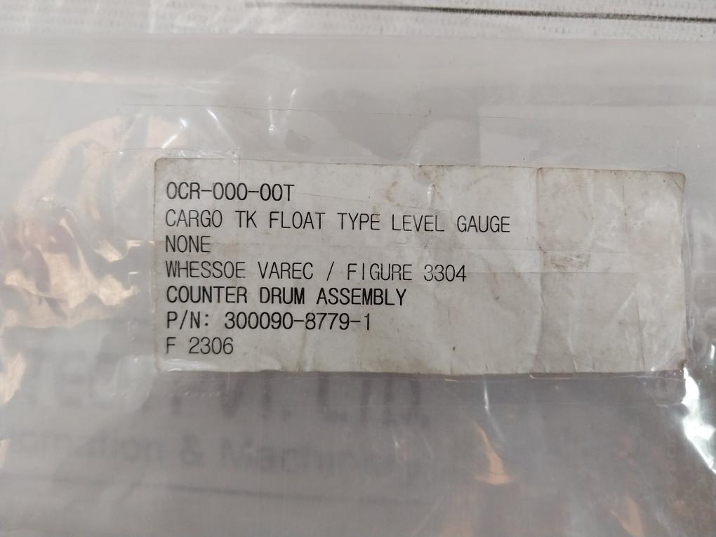 Whessoe Varec 300090-8779-1 Counter Drum Assembly 00-90, 0Cr-000-00T