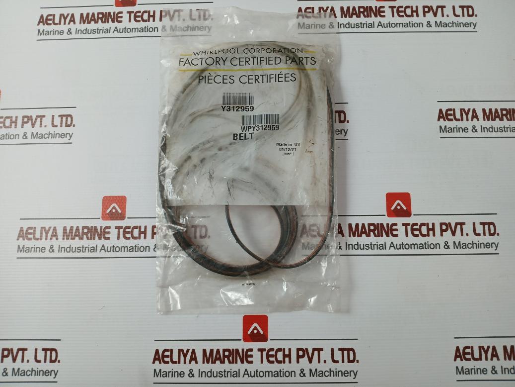 Whirlpool Wpy312959 Dryer Drum Belt