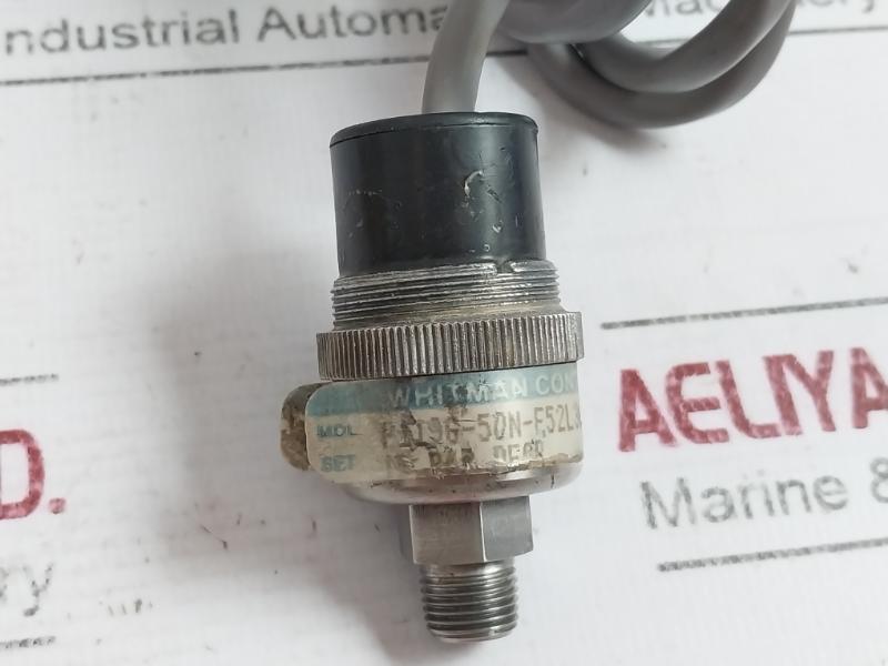Whitman Controls P119G-50N-f52L36-x Pressure Switch 500/5A 250Vac