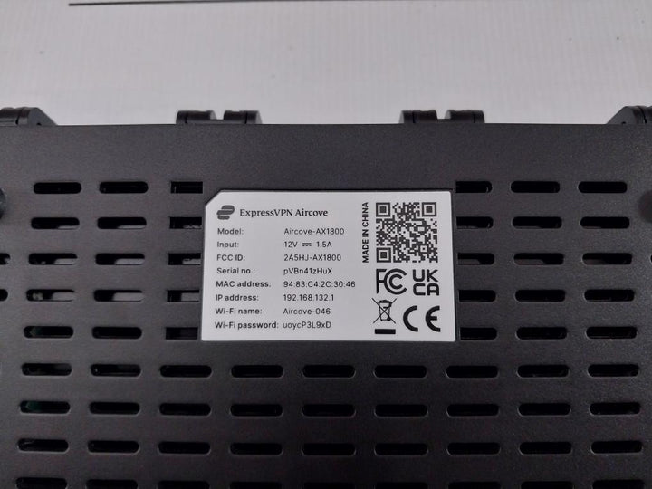 Wi-fi 6 Vpn Router With Ethernet Cable Aircove-ax1800 Expressvpn