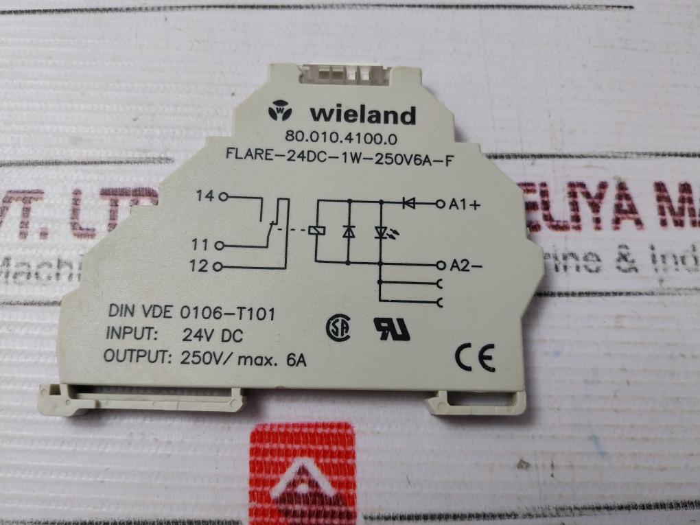 Wieland 80.010.4100.0 Din Mount Relay