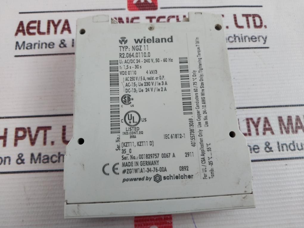Wieland Ngz 11 Timer 1,5S-30S 50/60Hz
