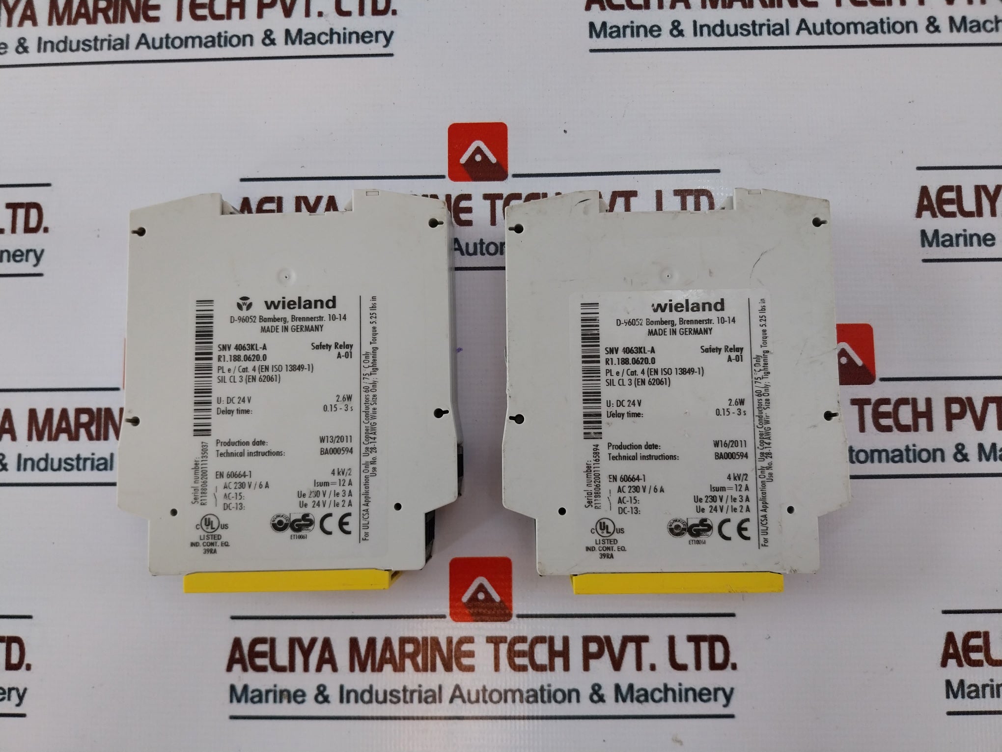 Wieland Snv 4063Kl-a Safety Relay 0.15-3 S