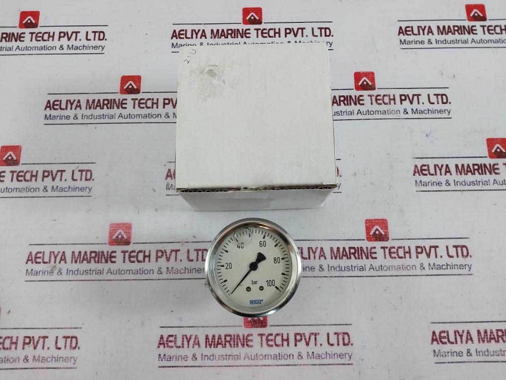 Wika 0-100 Bar Pressure Gauge Cb Bh Aa