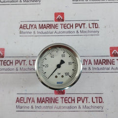 Wika 0-100 Bar Pressure Gauge Cb Bh Aa