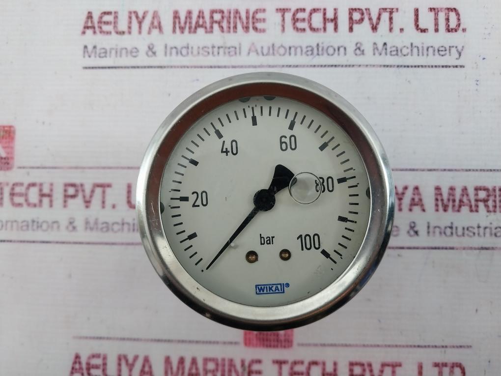 Wika 0-100 Bar Pressure Gauge Cb Bh Aa