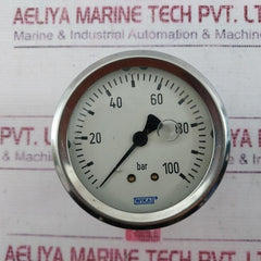 Wika 0-100 Bar Pressure Gauge Cb Bh Aa