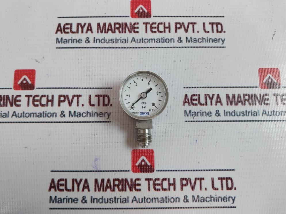 Wika 0-10 Bar Pressure Gauge 316 SS