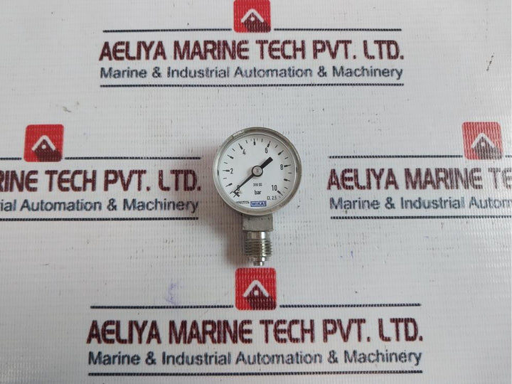 Wika 0-10 Bar Pressure Gauge 316 SS