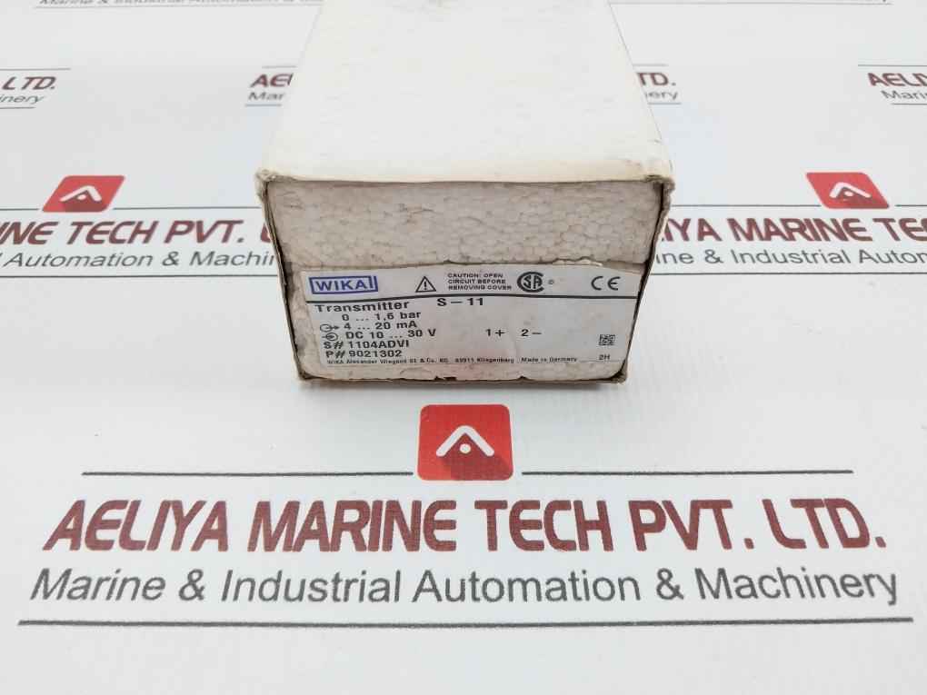 Wika 0-1,6 Bar Pressure Transmitter 4-20 Ma 9021302
