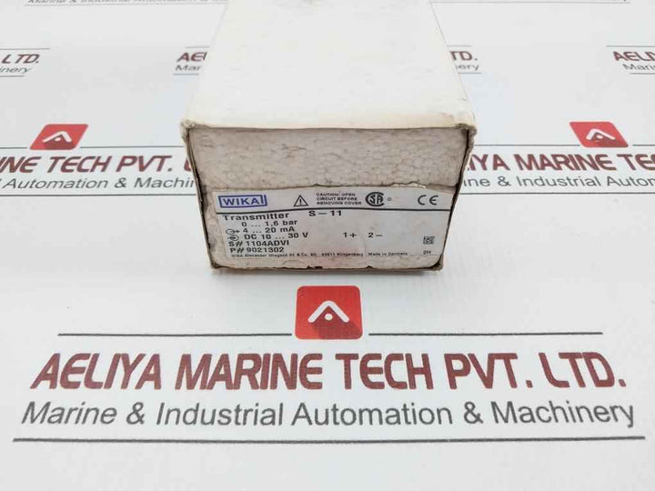Wika 0-1,6 Bar Pressure Transmitter 4-20 Ma 9021302