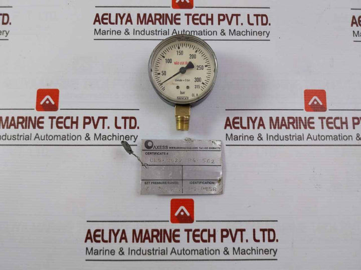 Wika 0-315 Bar Pressure Gauge Cl.B