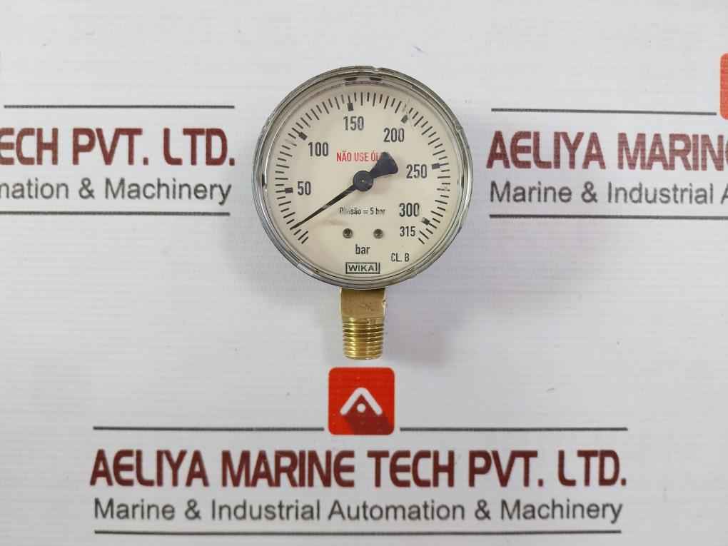 Wika 0-315 Bar Pressure Gauge Cl.B