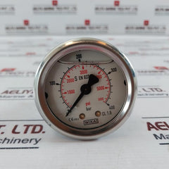 Wika 0-400 Bar Pressure Gauge 0-5800 Psi