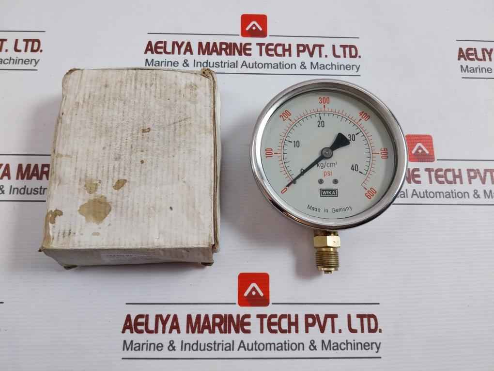 Wika 0-40 Kg/Cm2 Pressure And Temperature Gauge 0-600 Psi