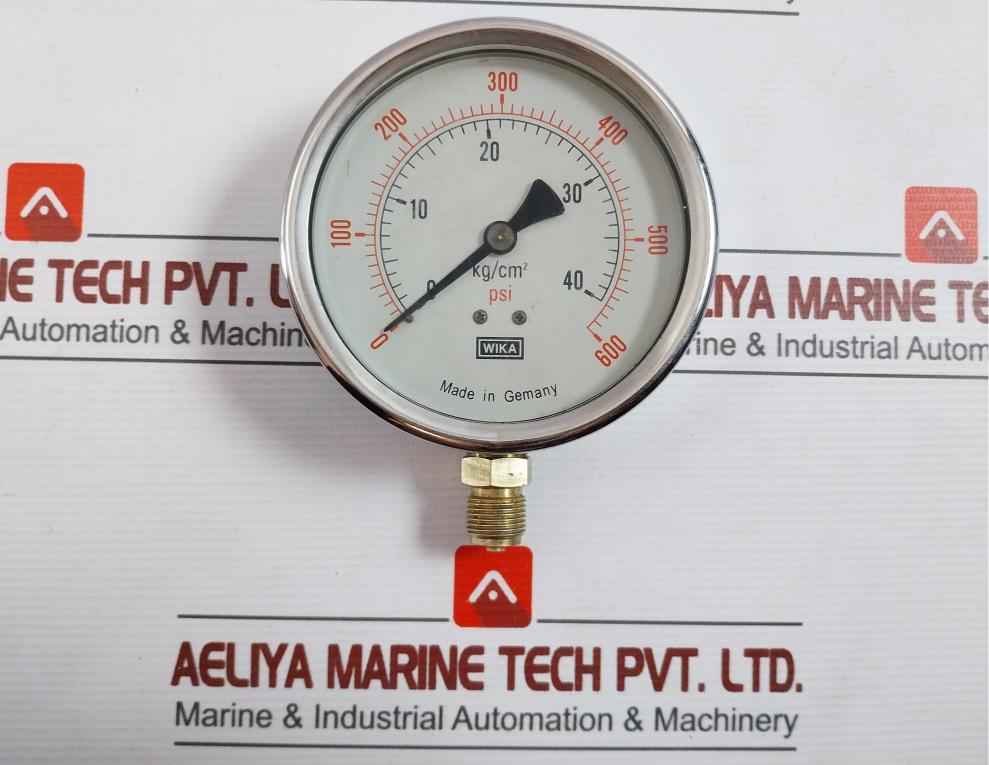 Wika 0-40 Kg/Cm2 Pressure And Temperature Gauge 0-600 Psi