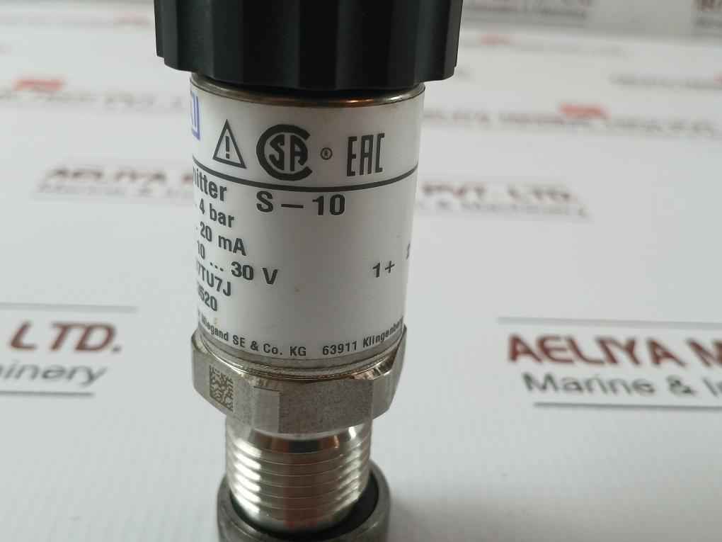 Wika 0-4 Bar 9013520 Pressure Transmitter 4-20 Ma