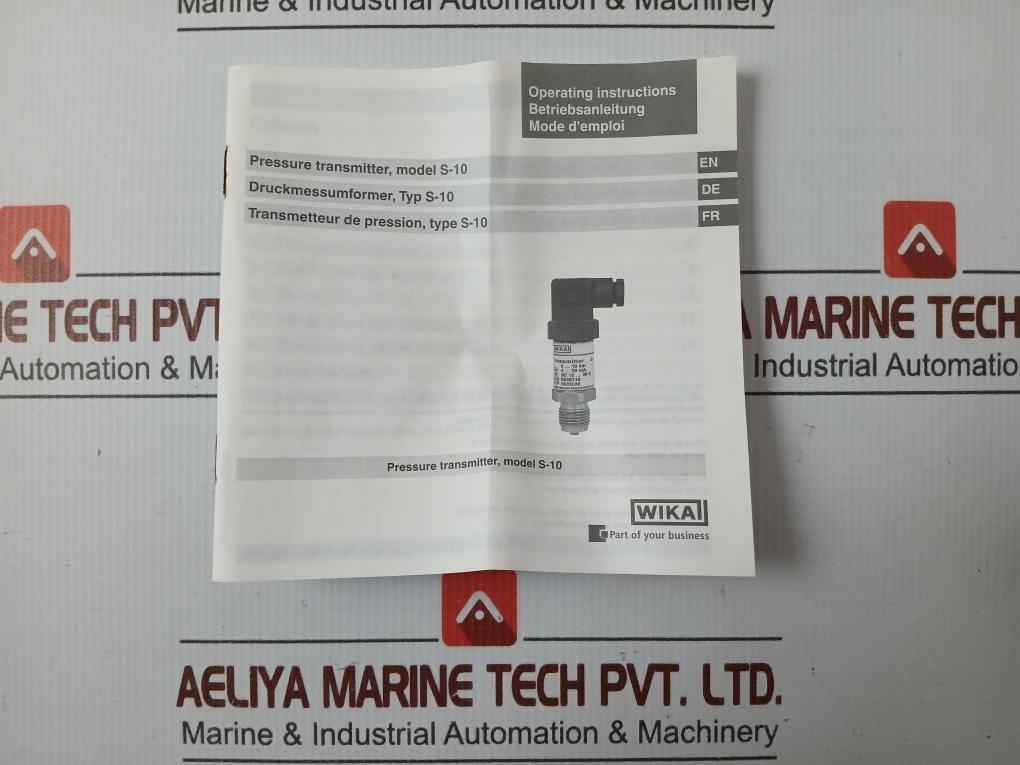 Wika 0-4 Bar 9013520 Pressure Transmitter 4-20 Ma