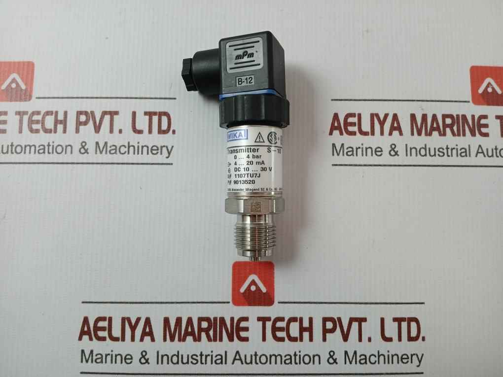Wika 0-4 Bar 9013520 Pressure Transmitter 4-20 Ma