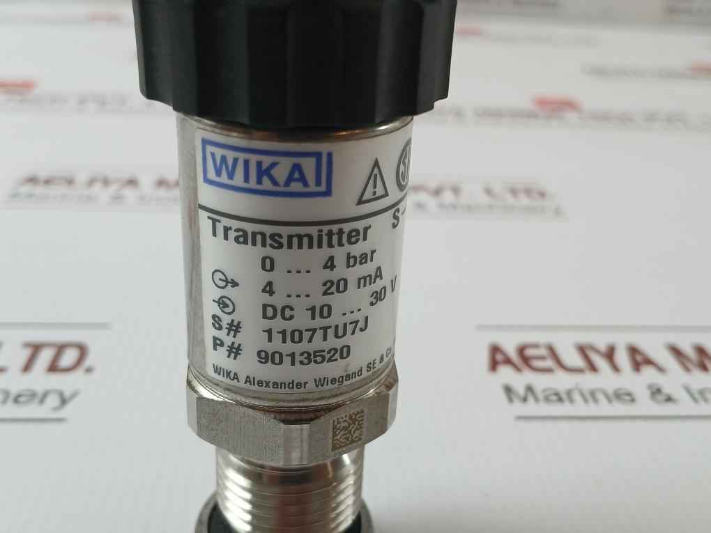 Wika 0-4 Bar 9013520 Pressure Transmitter 4-20 Ma