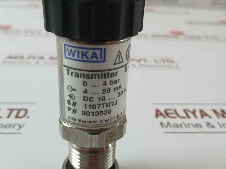 Wika 0-4 Bar 9013520 Pressure Transmitter 4-20 Ma