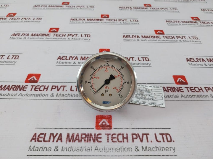 Wika 0-60 Psi Liquid Filled Pressure Gauge