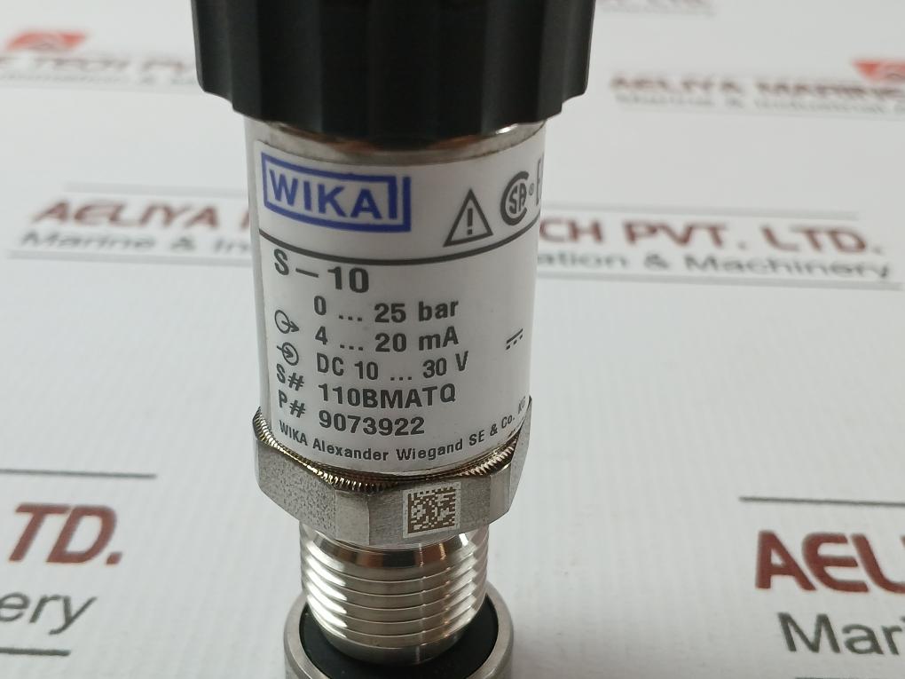 Wika 0..25 Bar 4..20 Ma Pressure Transmitter S-10 9073922