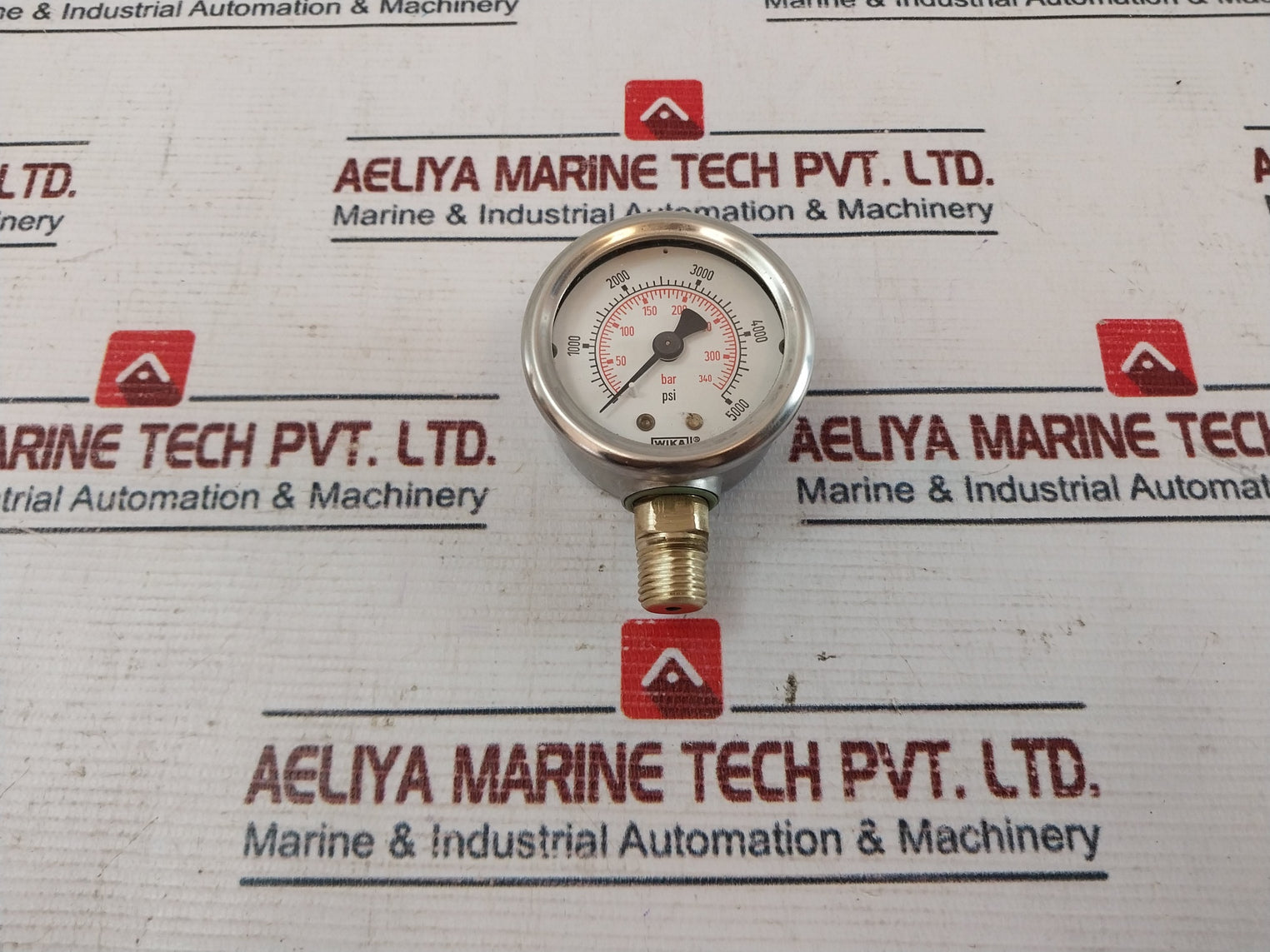 Wika 212.53 2” Pressure Gauge 0-5000 Psi 80502055