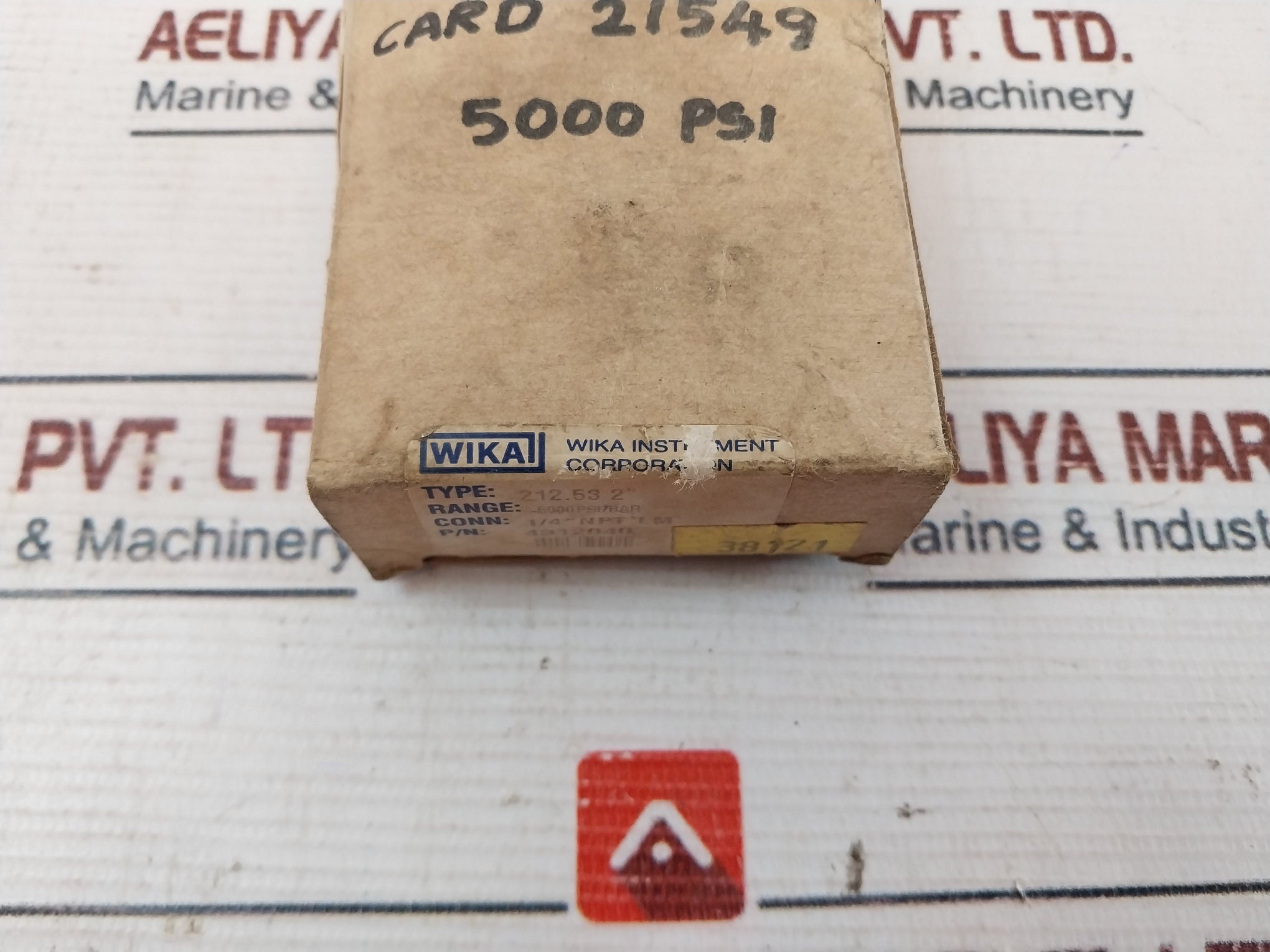 Wika 212.53 2” Pressure Gauge 0-5000 Psi 80502055