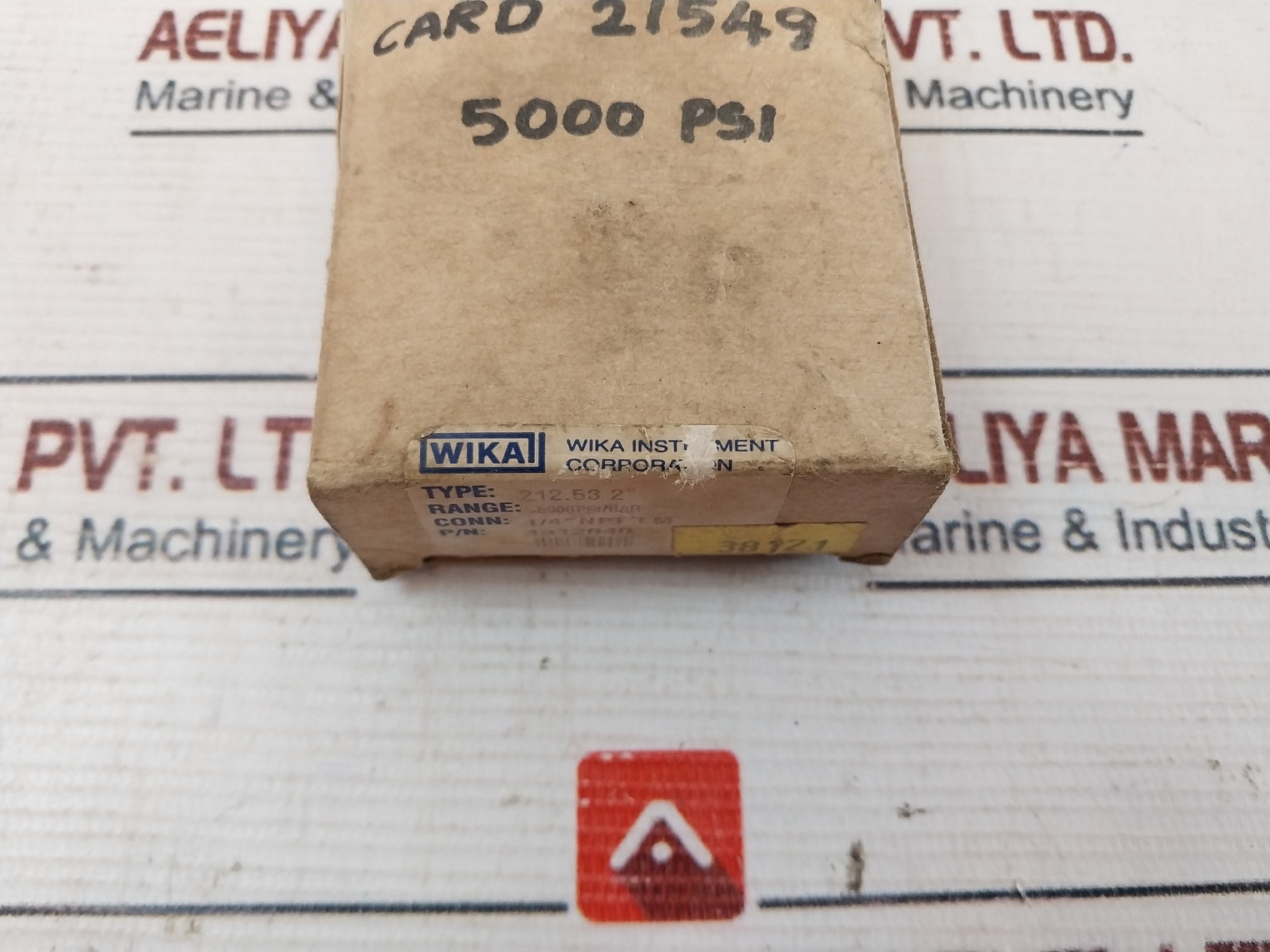 Wika 212.53 2” Pressure Gauge 0-5000 Psi 80502055