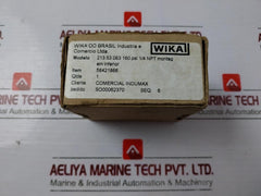 WIKA 213.53.063 Gauge 1/4" NPT, 0-160 PSI, Bottom Assembly