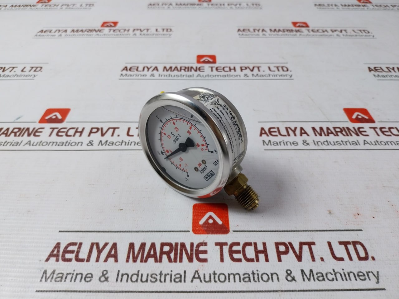 Wika 213.53.063 Pressure Gauge 12 To 42 Psi 1 To 3 Kg/Cm2