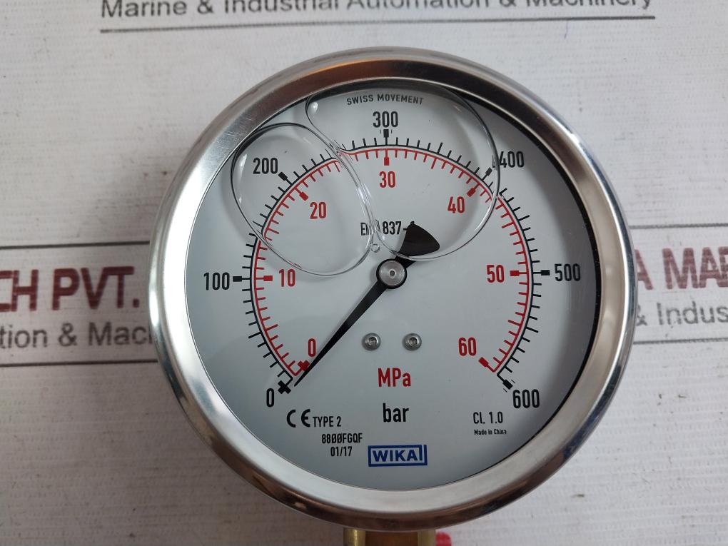 Wika 213.53.100 Mounting Pressure Gauge 8800Fgqf 64154549