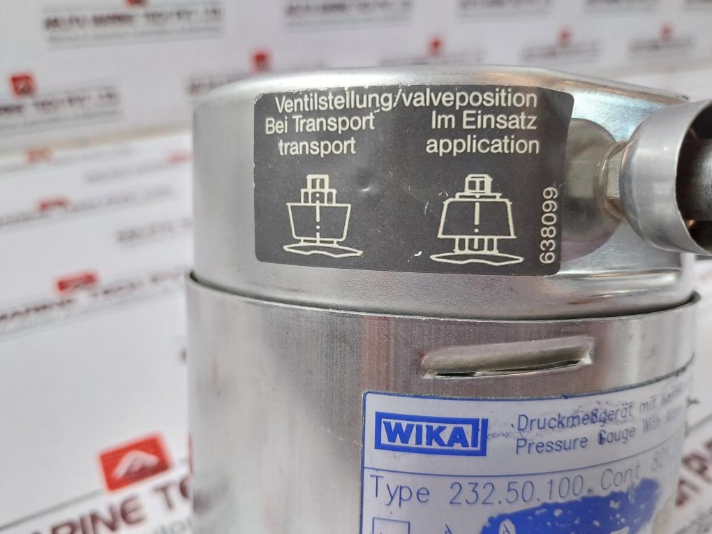 Wika 232.50.100 Pressure Gauge With Alarm Contacts Cont 821.22