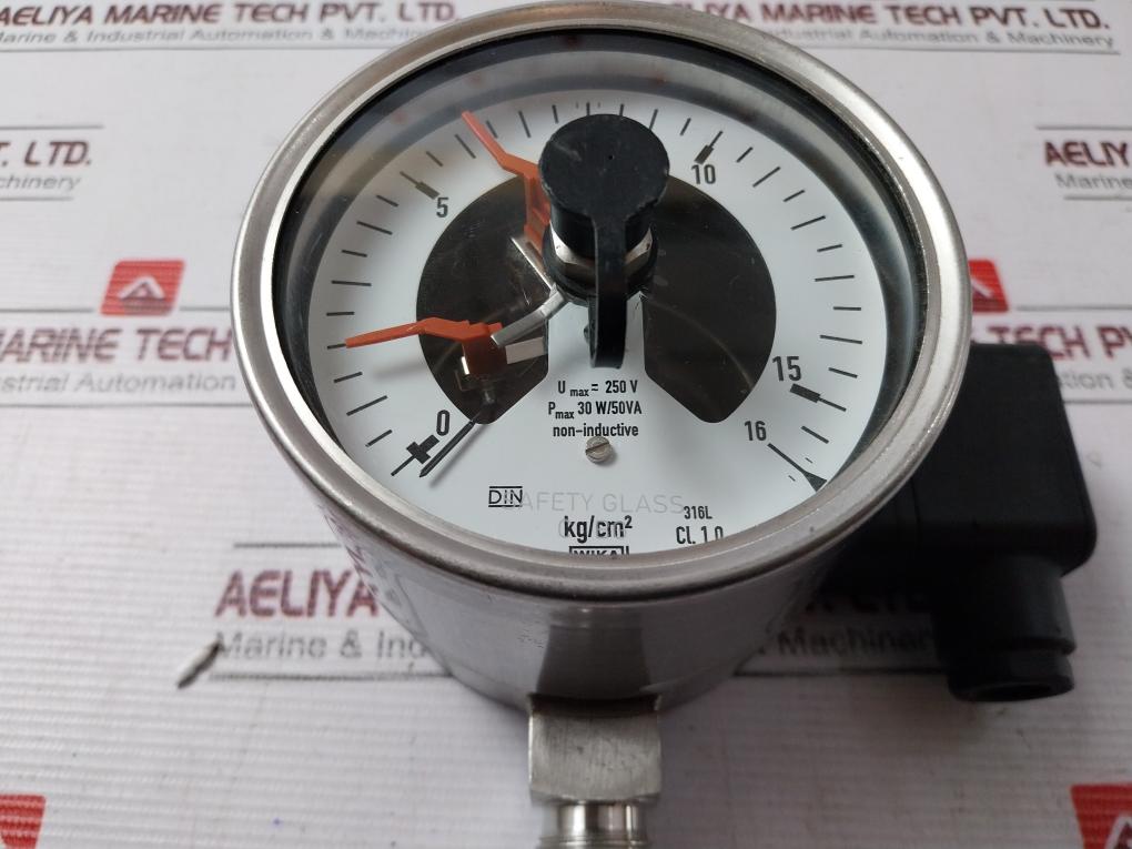 Wika 232.50.100 Pressure Gauge With Alarm Contacts Cont 821.22