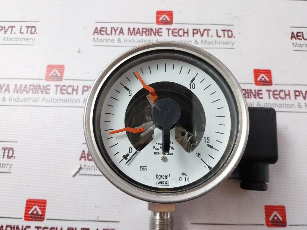 Wika 232.50.100 Pressure Gauge With Alarm Contacts Cont 821.22