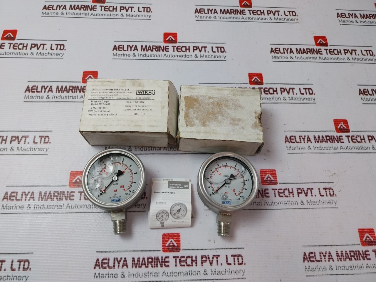 Wika 233.50.063 Pressure Gauge 0-150 Psi