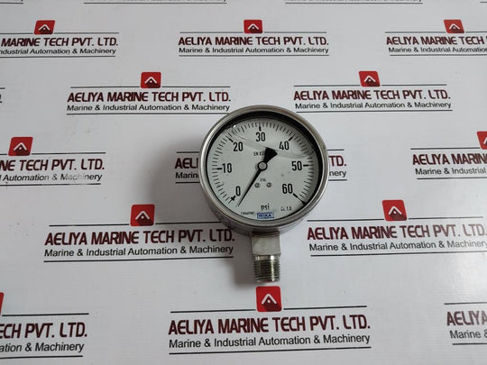 Wika 233.50.100 Bourdon Tube Pressure Gauge 0 To 60 Psi 1105467687