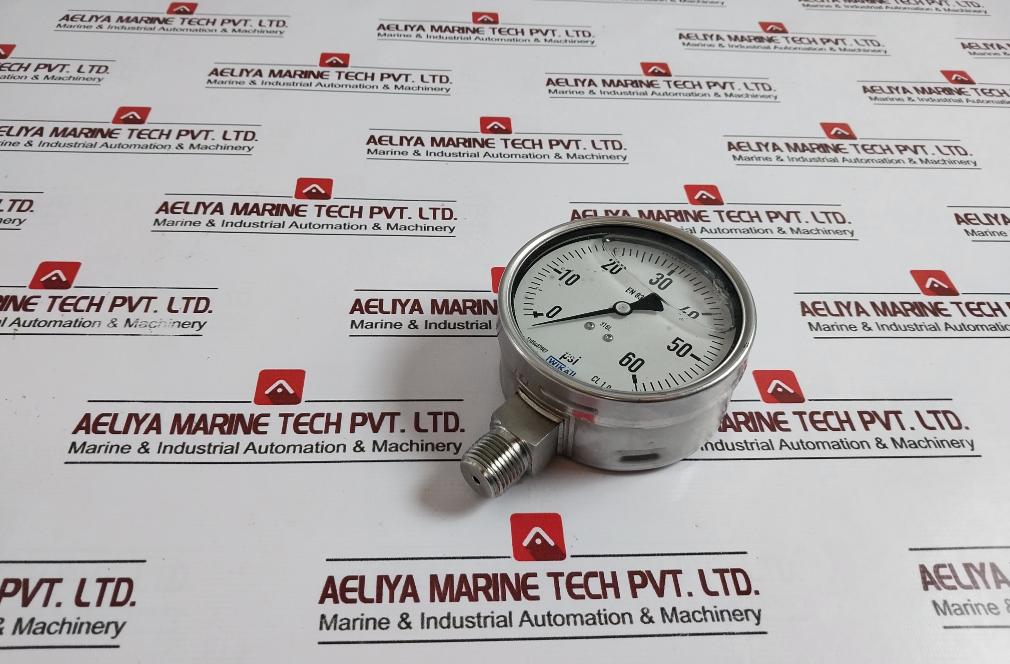 Wika 233.50.100 Bourdon Tube Pressure Gauge 0 To 60 Psi 1105467687