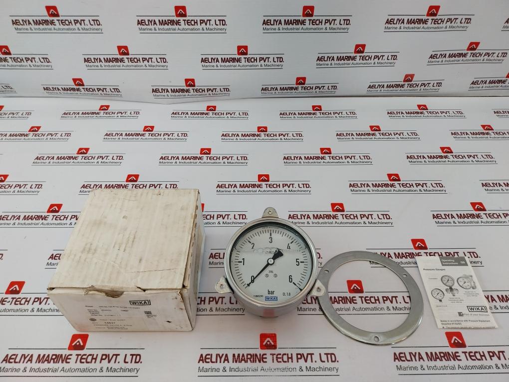 Wika 233.50.100 Pressure Gauge 0-6 Bar Liquid Filled 100mm 316l