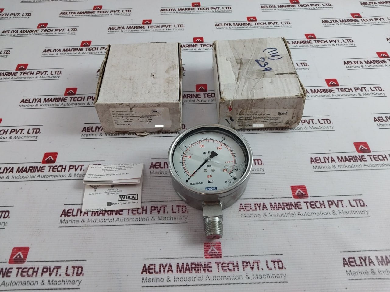 Wika 233.50.100 Pressure Gauge 0–16 Bar