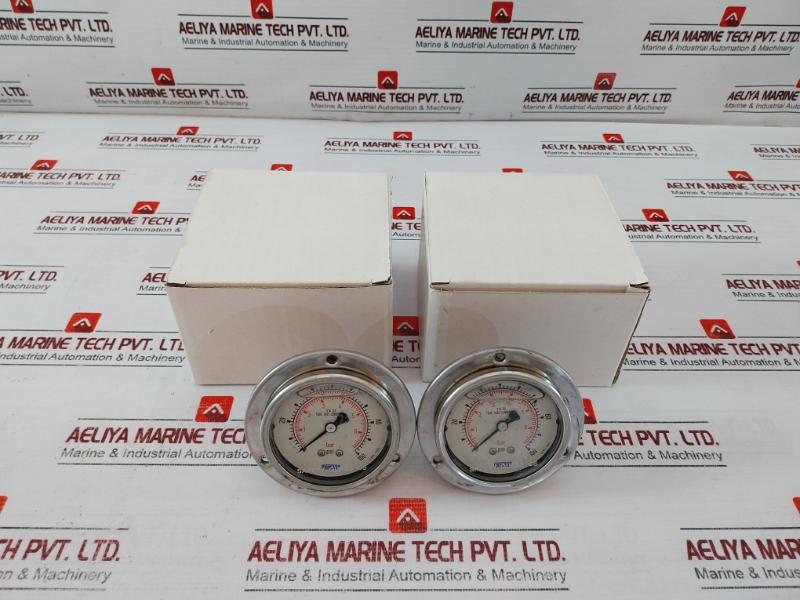 Wika 316 Ss Tube And Connection Pressure Gauge 0 To 100 Psi 0 To 6/6.8 Bar