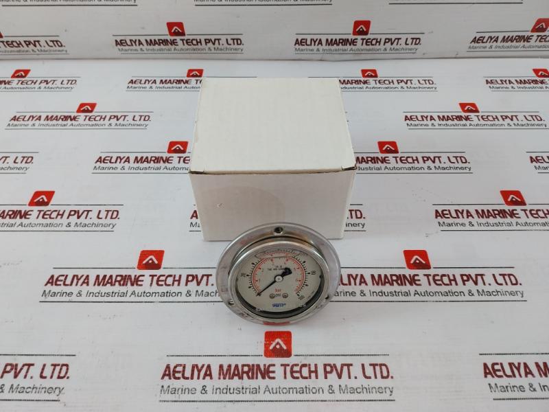 Wika 316 Ss Tube And Connection Pressure Gauge 0 To 100 Psi 0 To 6/6.8 Bar