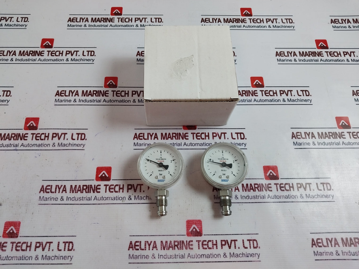 Wika 316l Pressure Gauge -1 To 3 Bar Grade A